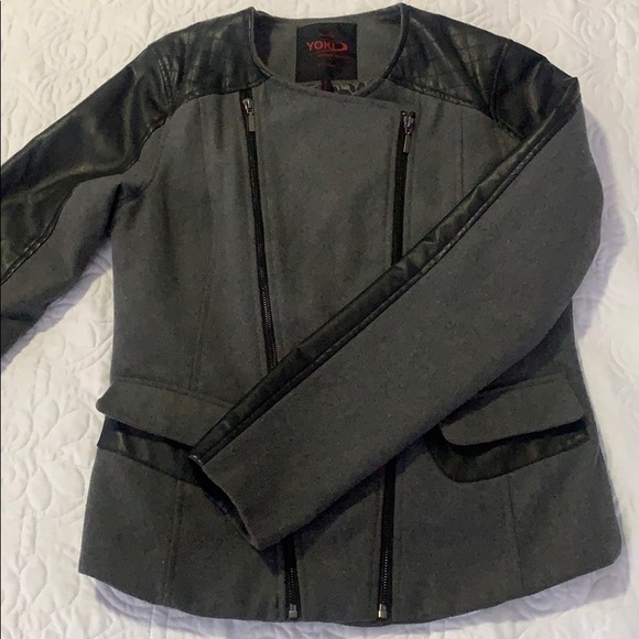 Yoki Jackets & Blazers - Wool & Leather coat